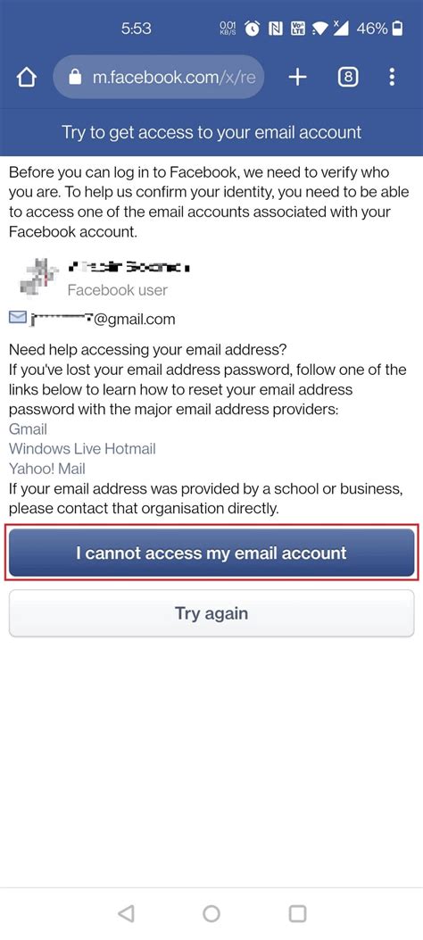Cannot access email account and cannot change pass .